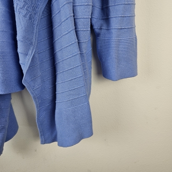 Avenue Women's Sky Blue Open Front Cardigan Sweater Size 14/16 - Picture 3 of 8